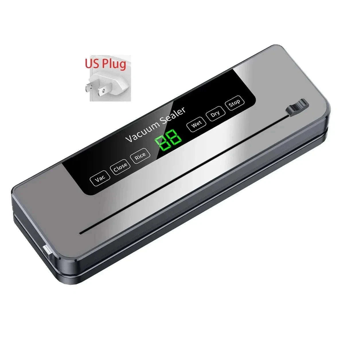 Electric Vacuum Sealer with Touch Control and Built-In Cutter-EU / China Mainland