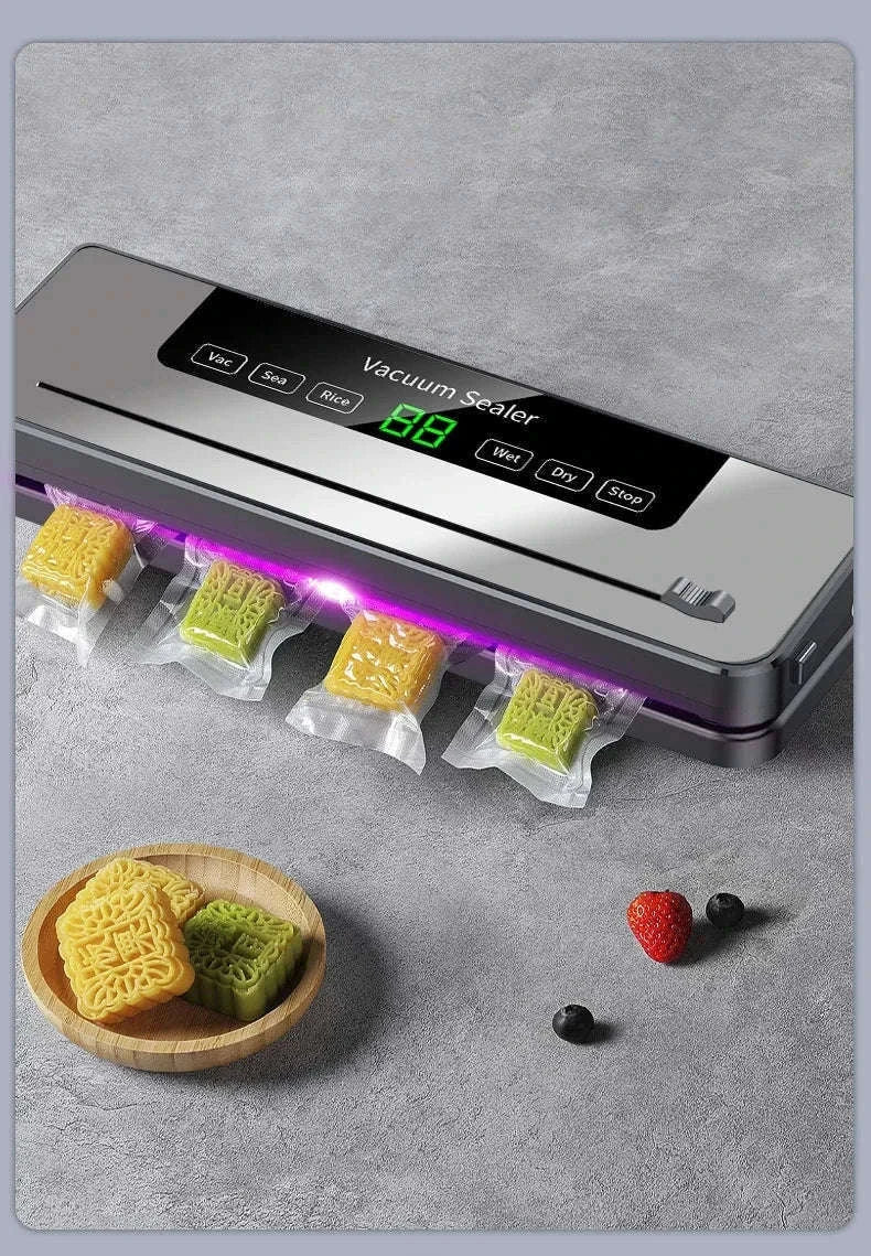 Electric Vacuum Sealer with Touch Control and Built-In Cutter-EU / China Mainland