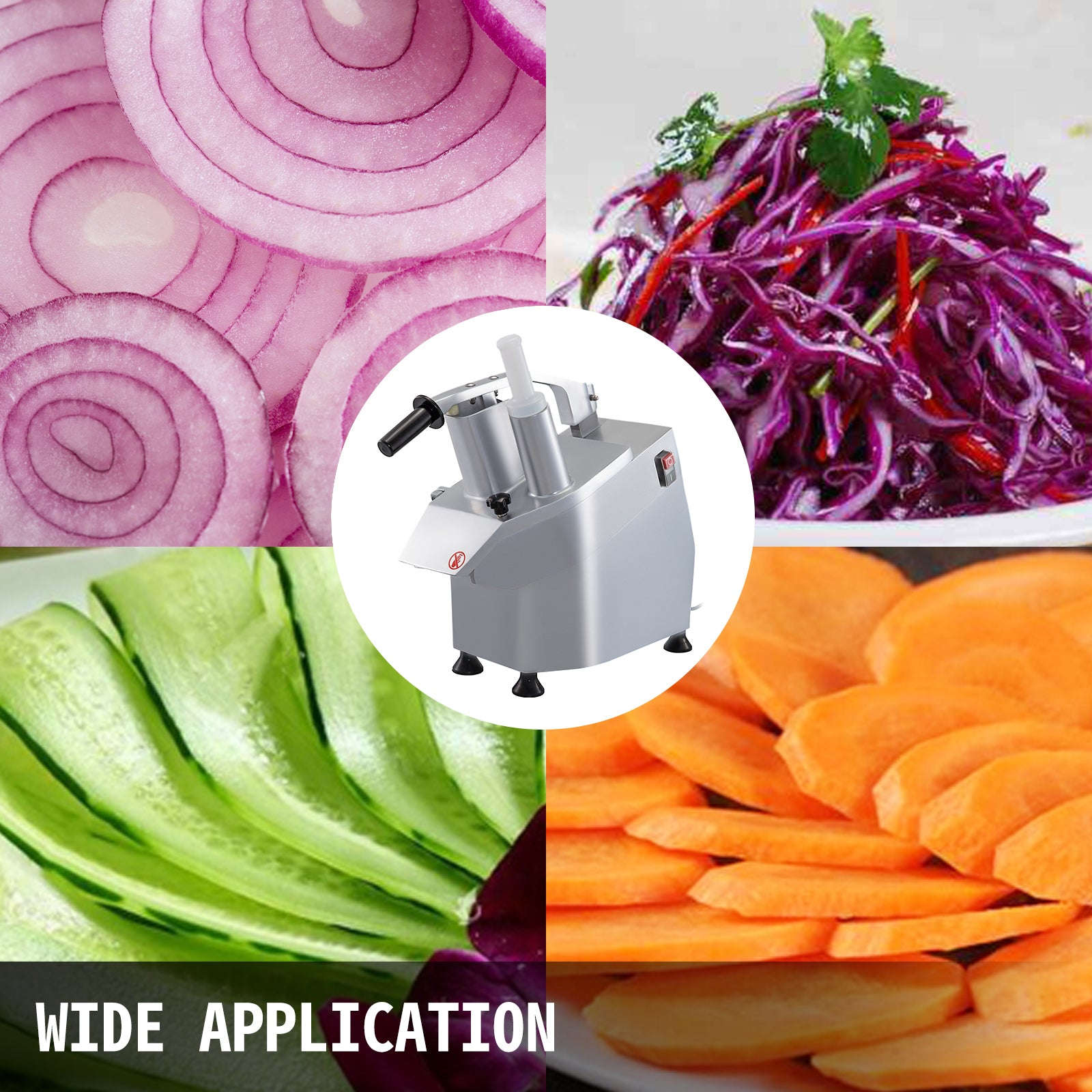 Electric Vegetable Cutter with 6 Cutting Disks for Slicing and Shredding-550W / spain