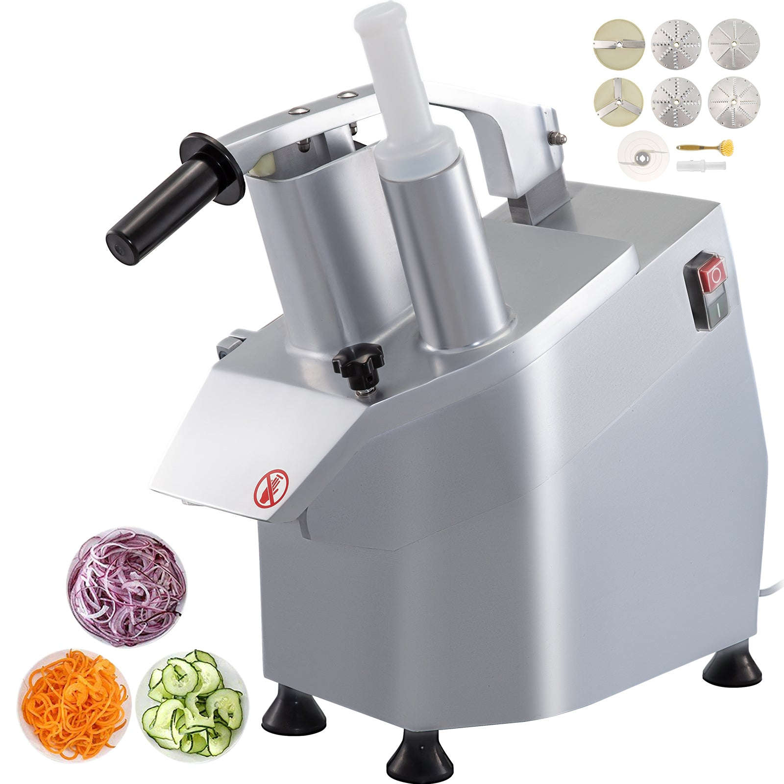 Electric Vegetable Cutter with 6 Cutting Disks for Slicing and Shredding-550W / spain