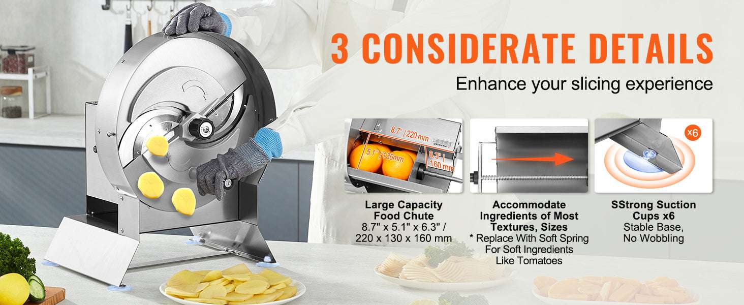 Electric Vegetable Slicer 0–12mm Adjustable Commercial Food Cutter-stainless33cm / france