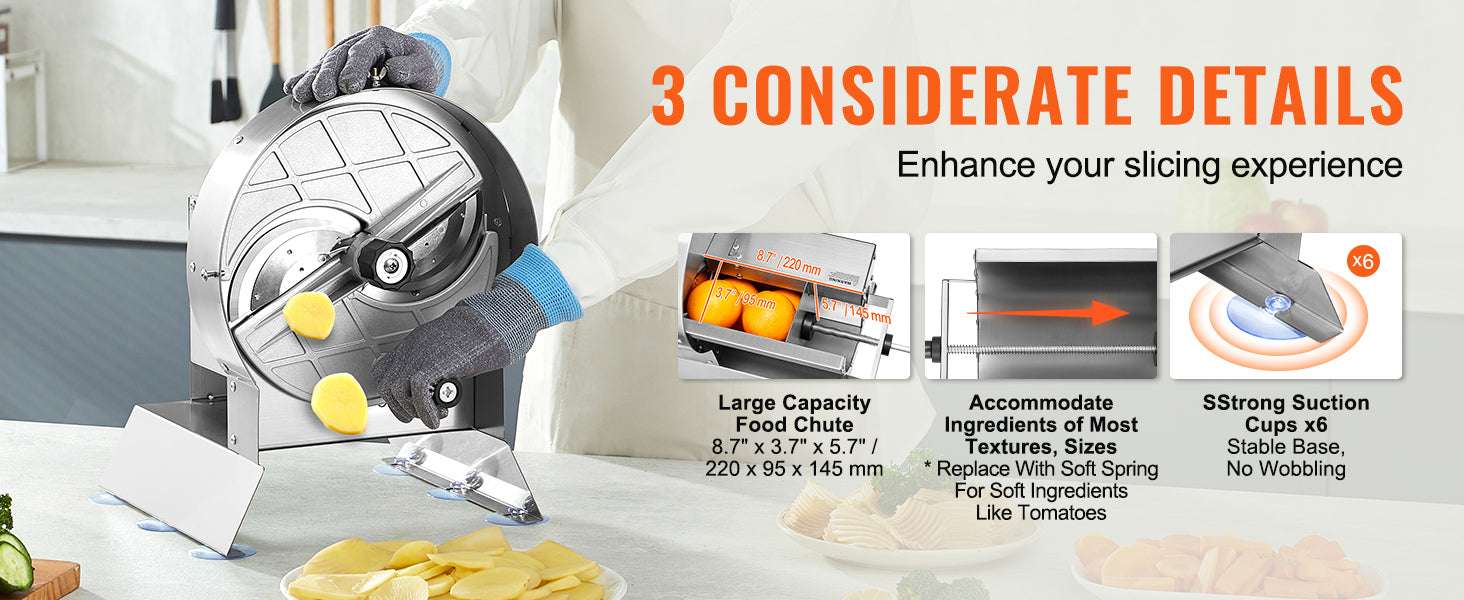Electric Vegetable Slicer 0–12mm Adjustable Stainless Steel Cutter-110V / United States