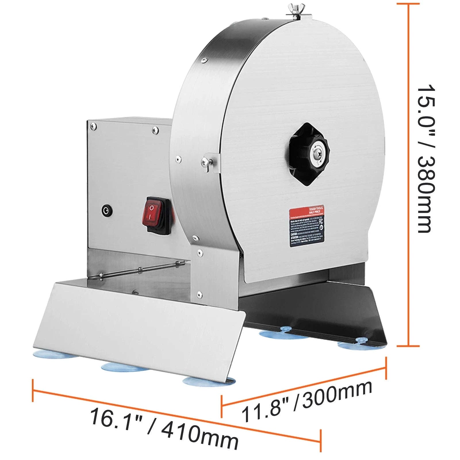 Electric Vegetable Slicer Adjustable Thickness Stainless Steel Food Cutter-250W / Poland