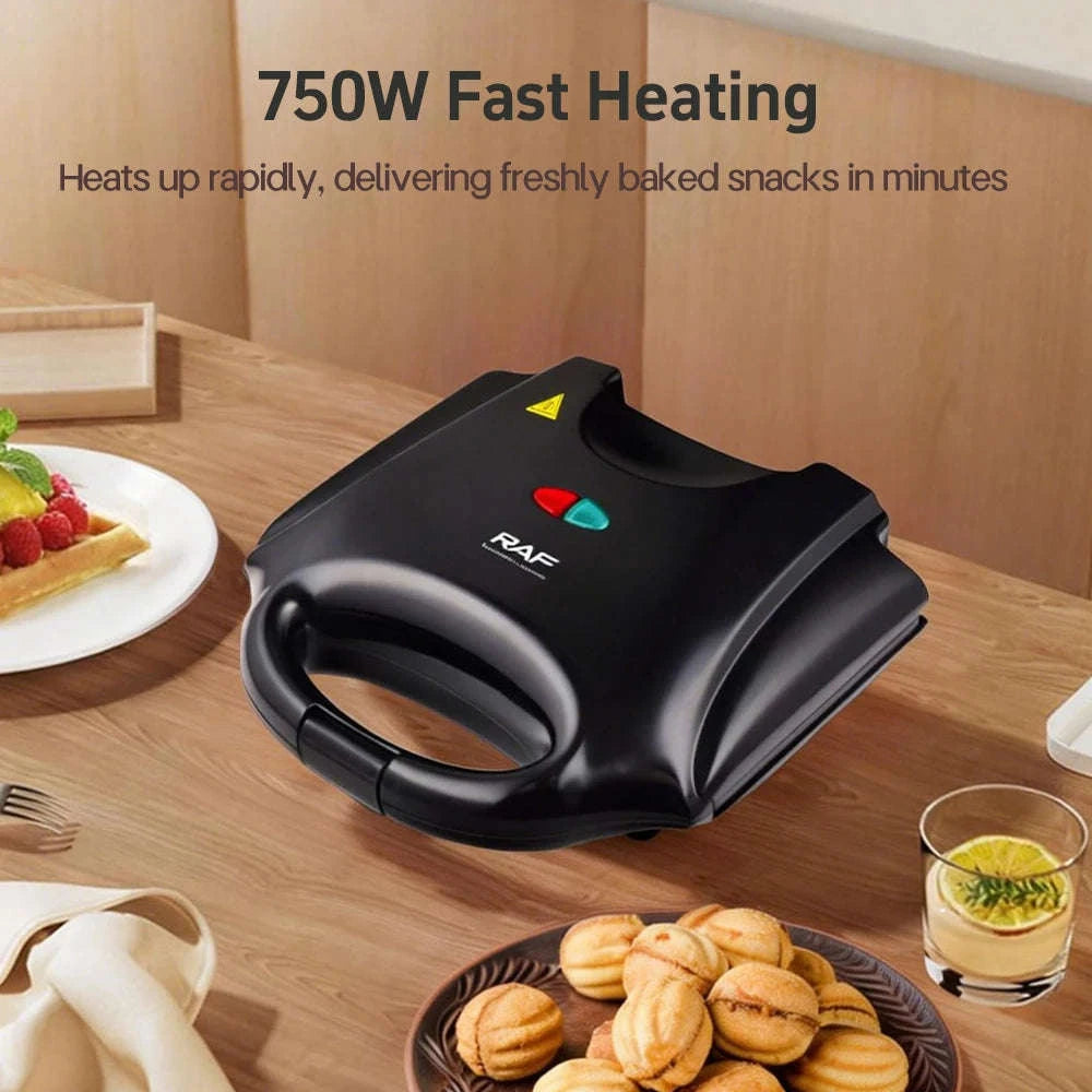 Electric Walnut Cake Waffle Maker With 12-Hole Nut Mold-R.246 / EU