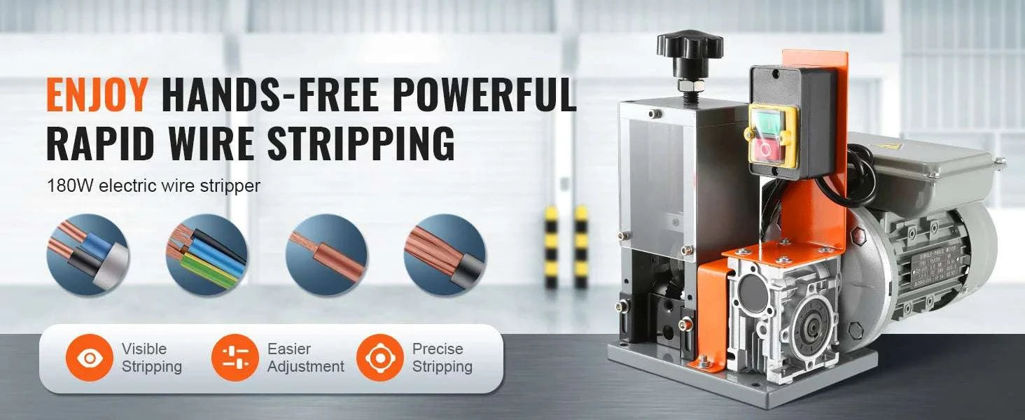 Electric Wire Stripping Machine 1.5–25mm 180W Fast Cable Stripper-1.5-25mm / GERMANY