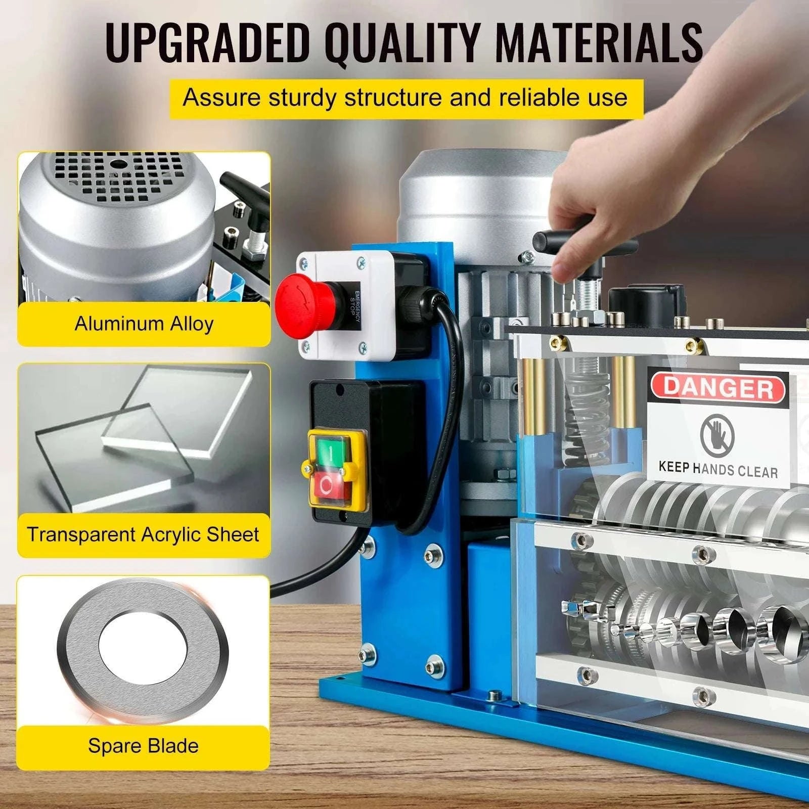 Electric Wire Stripping Machine 1.5–38mm, 11 Channels, 370W-370W / United States