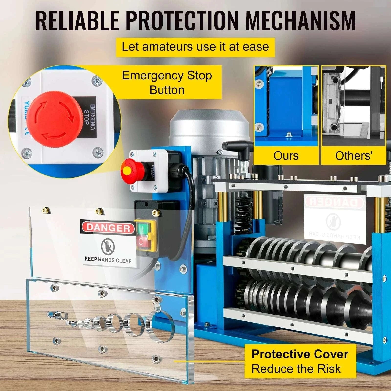 Electric Wire Stripping Machine 1.5–38mm, 11 Channels, 370W-370W / United States