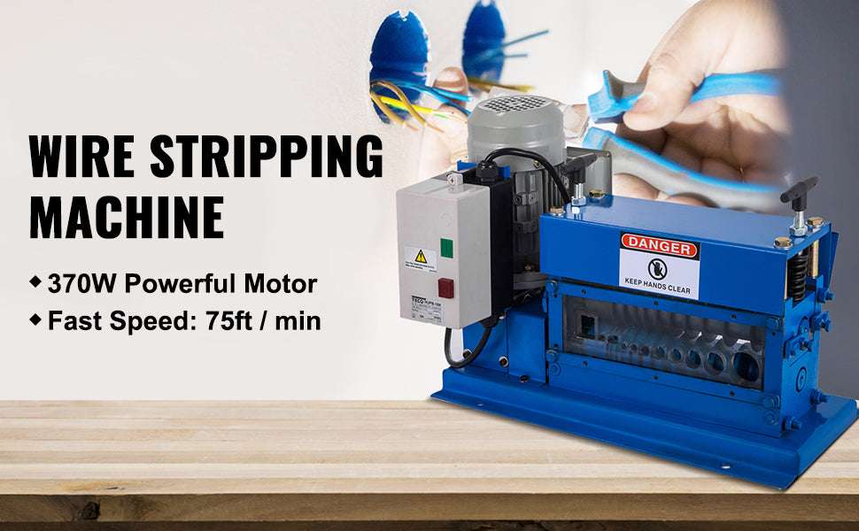 Electric Wire Stripping Machine 370W 11 Channels for Copper Recycling-United States