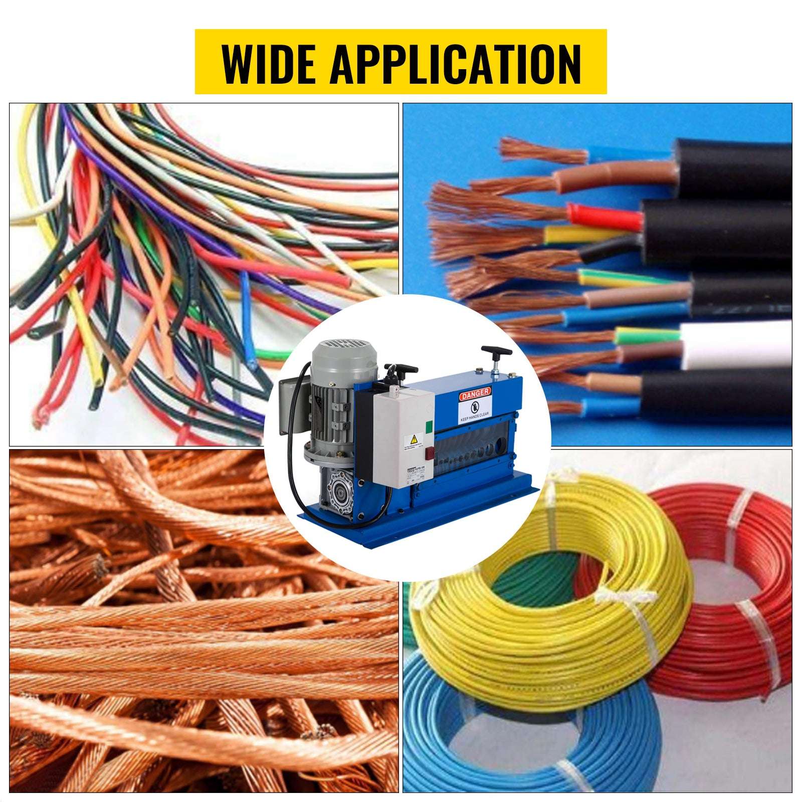 Electric Wire Stripping Machine 370W 11 Channels for Copper Recycling-United States