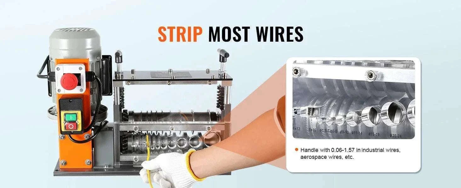 Electric Wire Stripping Machine 750W Cable Stripper 1.5–32mm-1.5 - 32mm / Poland
