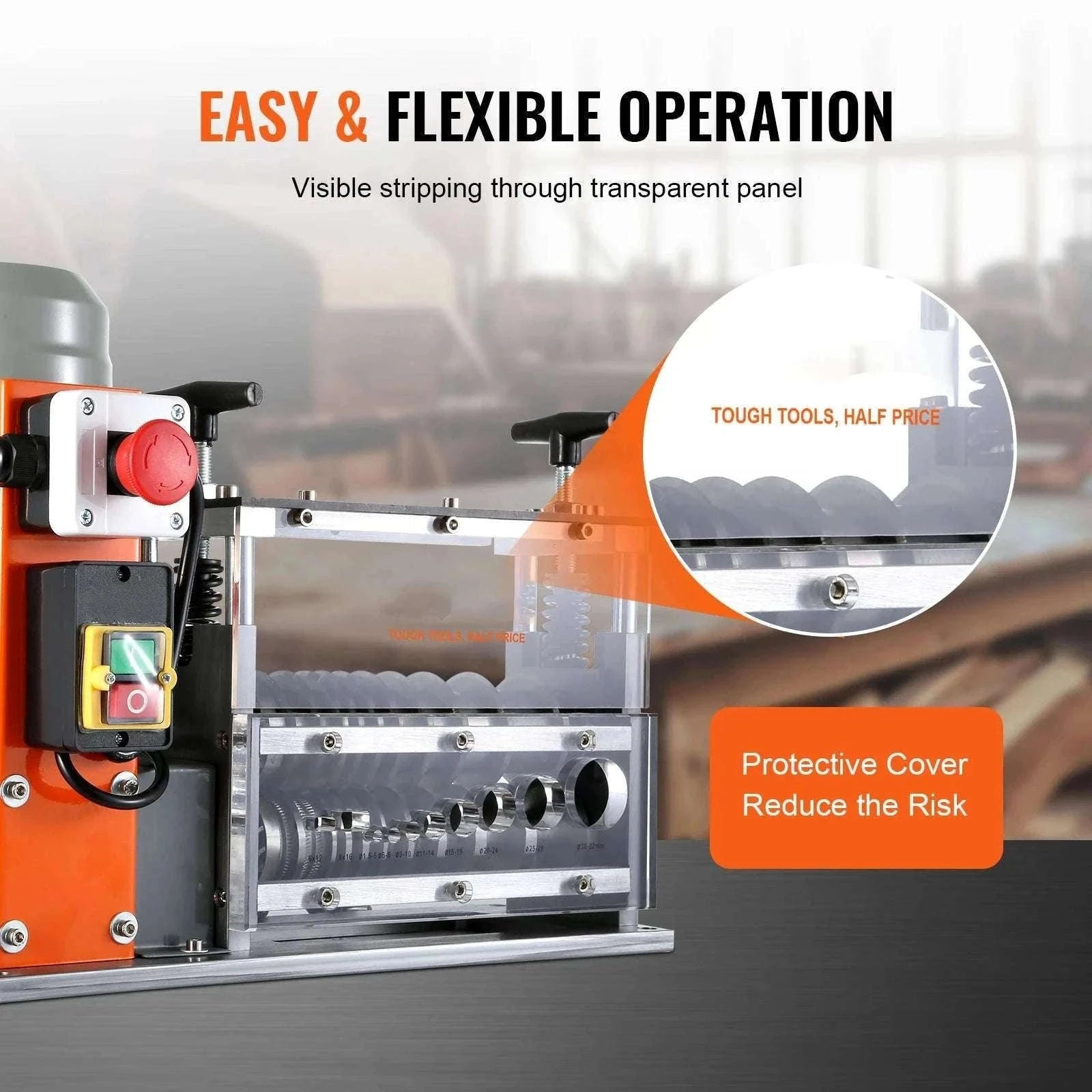 Electric Wire Stripping Machine 750W Cable Stripper 1.5–32mm-1.5 - 32mm / Poland