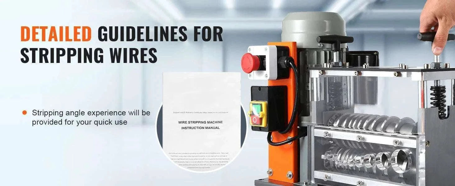 Electric Wire Stripping Machine 750W Cable Stripper 1.5–32mm-1.5 - 32mm / Poland