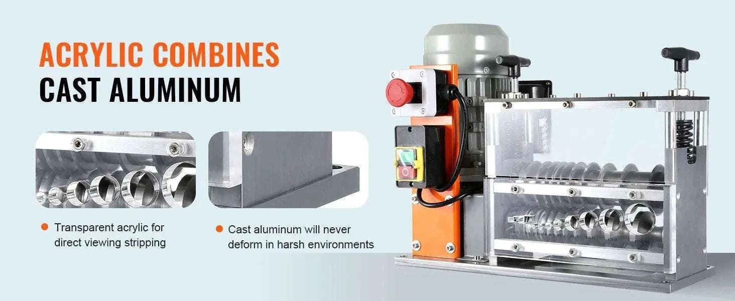 Electric Wire Stripping Machine 750W Cable Stripper 1.5–32mm-1.5 - 32mm / Poland