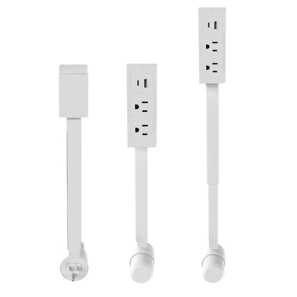 Electrical Outlet Extender Stick with 2 AC Outlets and USB-A/USB-C Ports-Square-CYB001 / US / United States