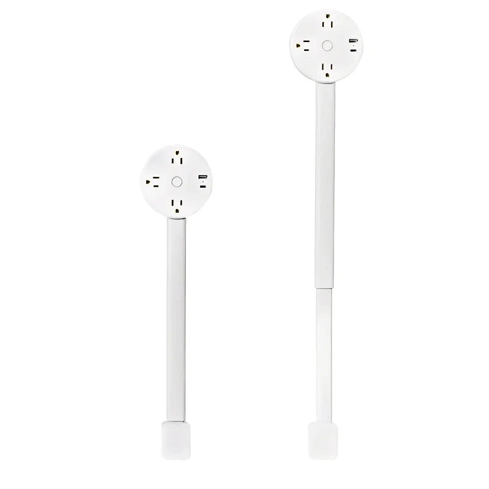 Electrical Outlet Extender Stick with 2 AC Outlets and USB-A/USB-C Ports-Square-CYB001 / US / United States