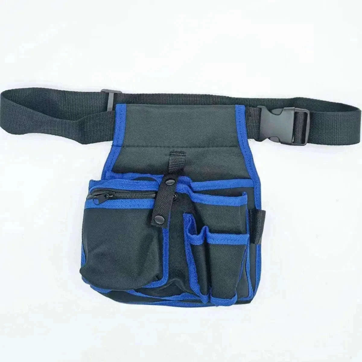 Electrician Tool Bag with Adjustable Waist Belt and Pocket Layout-Red