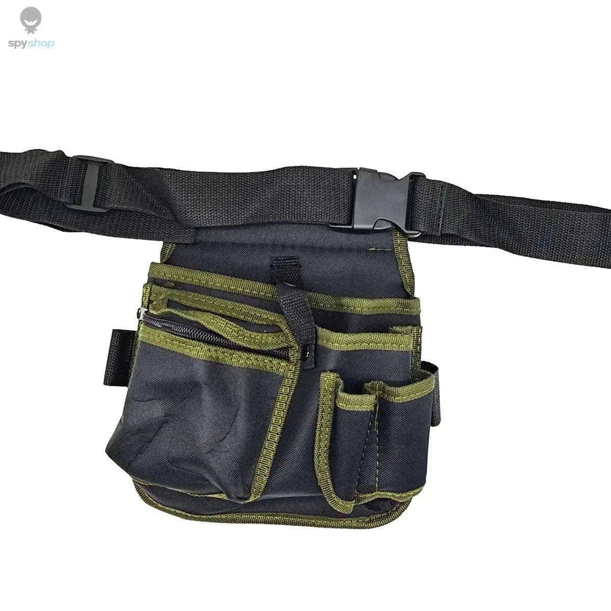 Electrician Tool Bag with Adjustable Waist Belt and Pocket Layout-Red