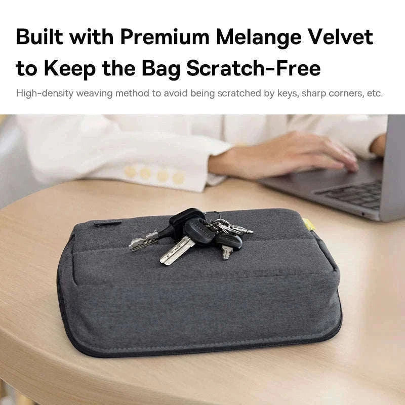 Electronic Organizer Bag for Chargers, Cables & Accessories-GRAY