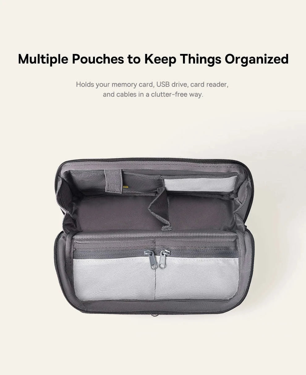 Electronic Organizer Bag for Chargers, Cables & Accessories-GRAY
