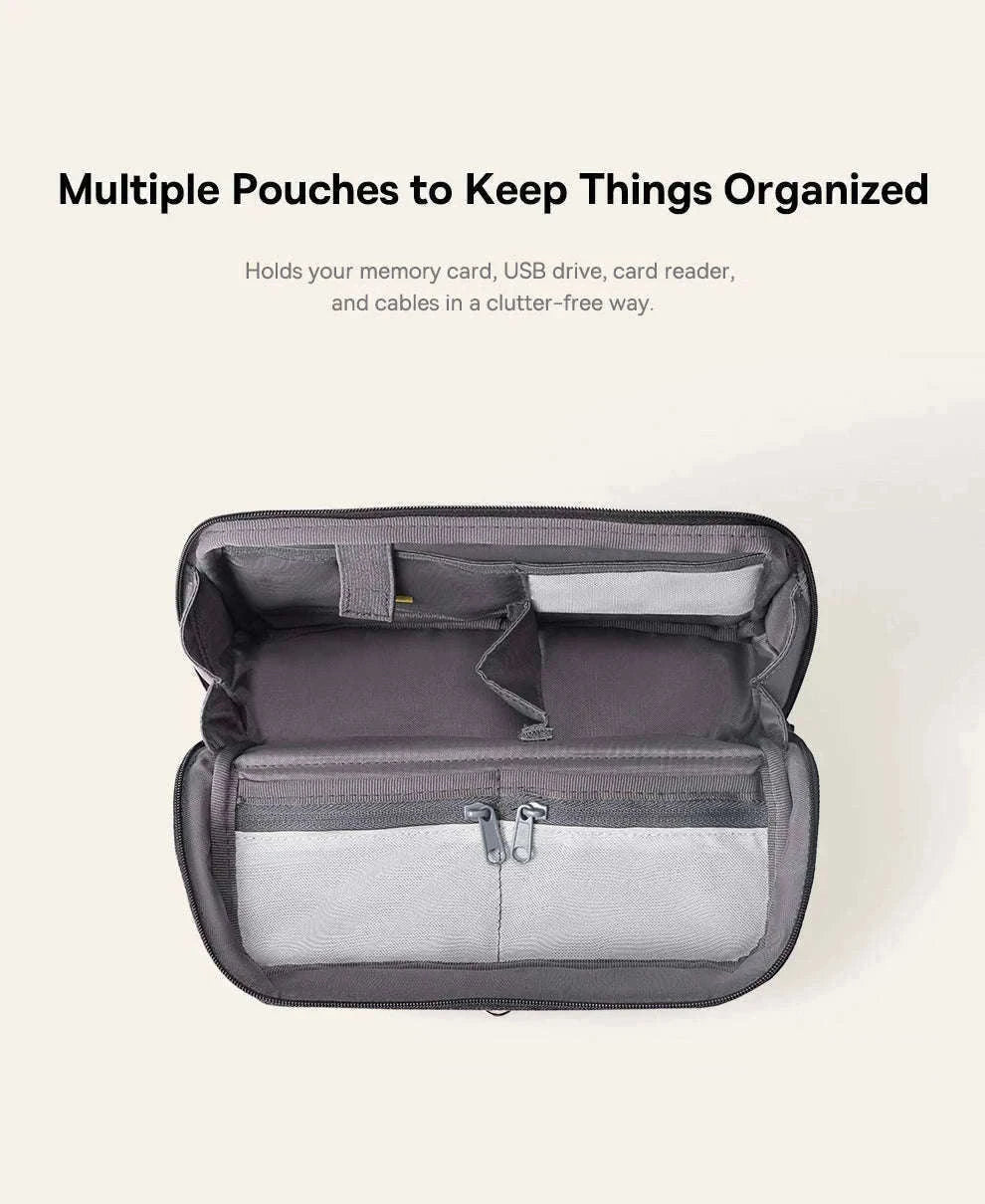 Electronic Organizer Bag for Chargers, Cables & Accessories-GRAY