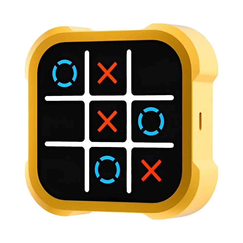 Electronic Tic-Tac-Toe Handheld Game with 3 Built-in Puzzle Modes-Blue / China Mainland