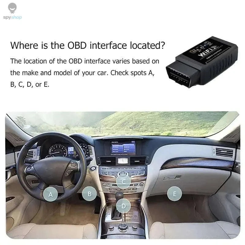 ELM327 WiFi OBD2 Scanner V1.5 Car Diagnostic Tool-B- Wifi