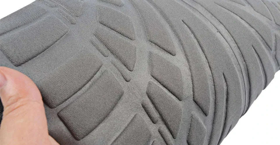 Embossed Tire Track Car Seat Covers with Full Interior Protection-gray 2 pieces