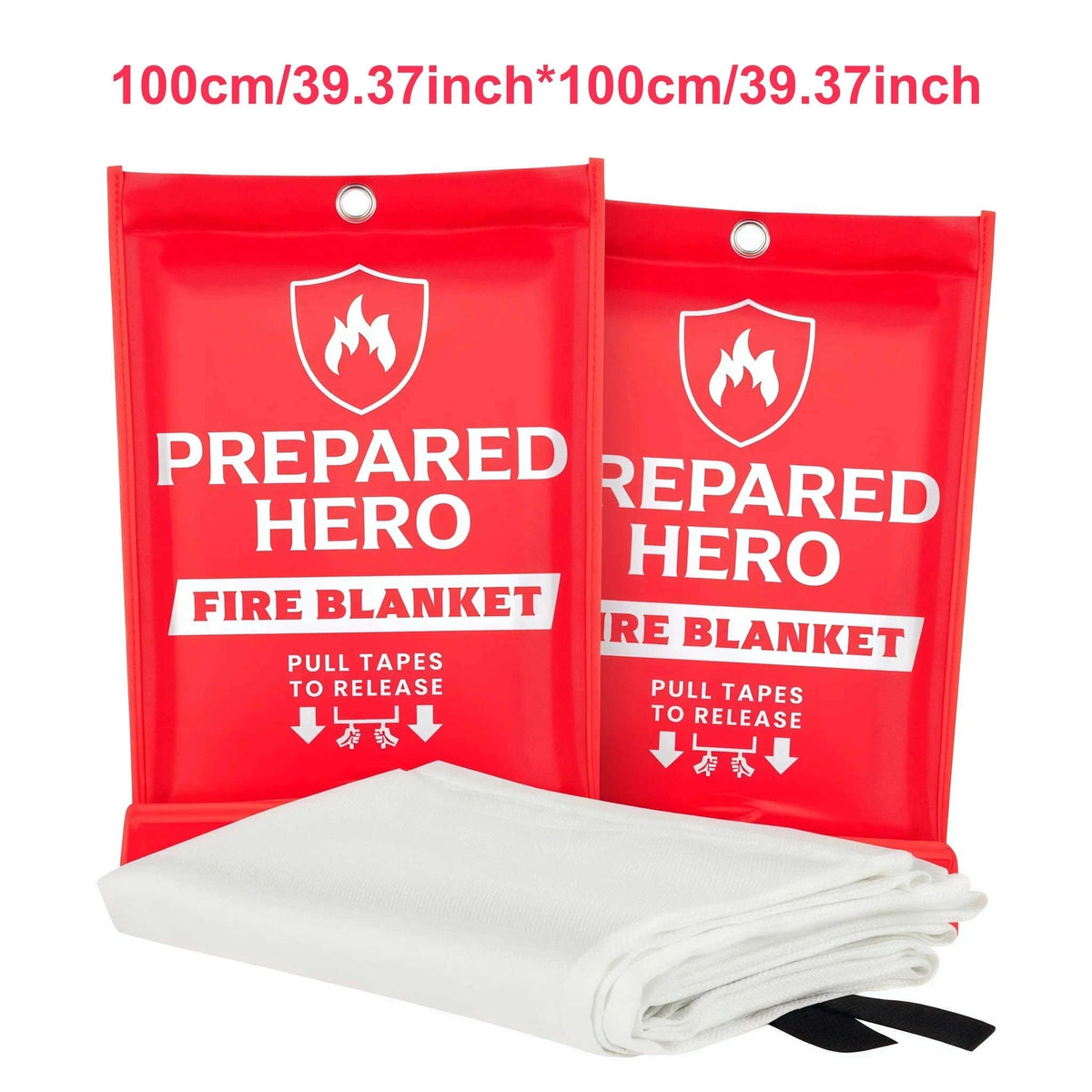 Emergency Fire Blanket 1m x 1m Fire Suppression Cover-100cmX100cm