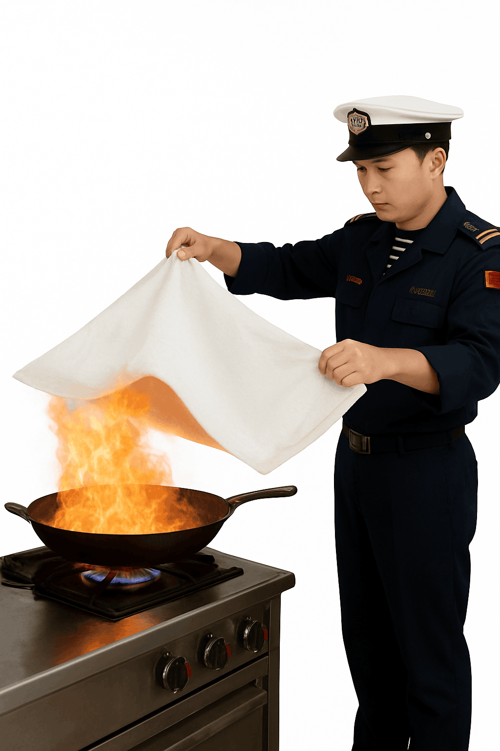 Emergency Fire Blanket 1m x 1m for Home and Kitchen Safety-1.5m-1pcs