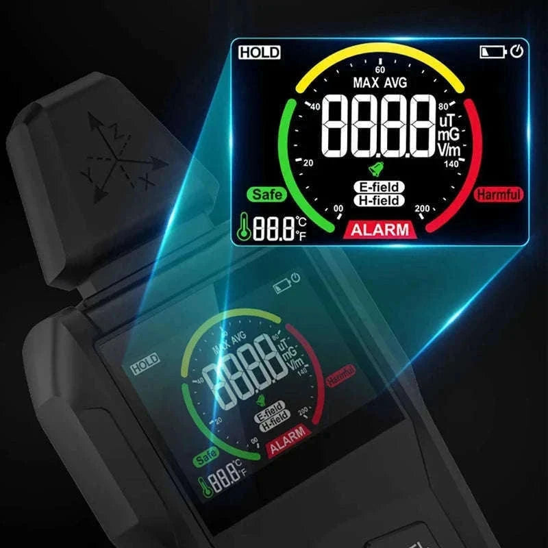 EMF Detector with Precise Readings and Clear Visual Alerts-EMF01