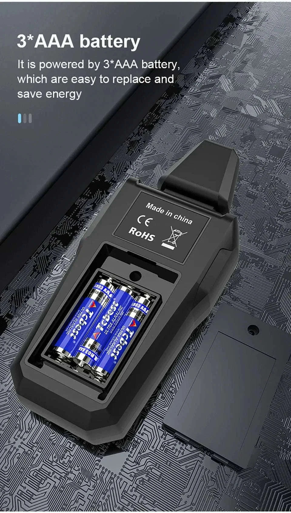 EMF Detector with Precise Readings and Clear Visual Alerts-EMF01