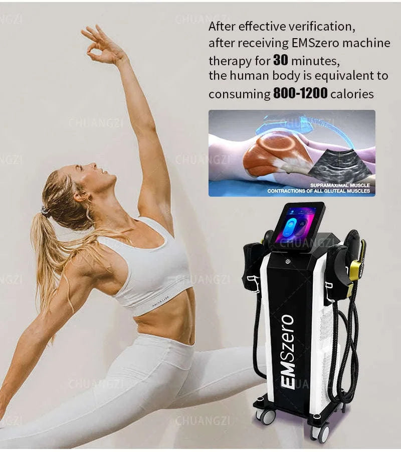 EMS Body Sculpting Machine 6500W with 5 Handles-Cushion / Brazil / 220 V