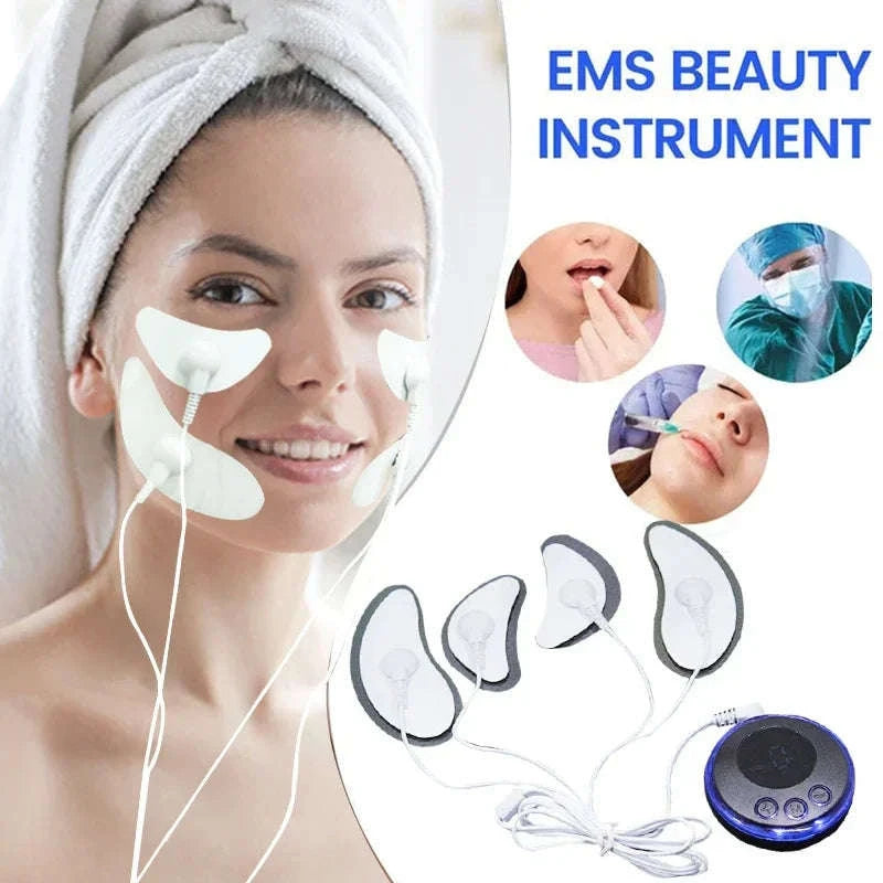 EMS Microcurrent Facial Massager for Lifting, Eye Care & Relaxation-United States / WHITE