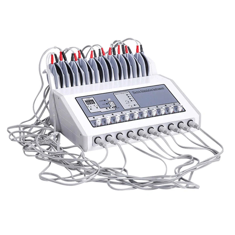 EMS Muscle Stimulator Machine with 10 Channels-Silver / United States
