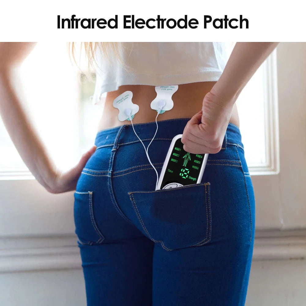 EMS Muscle Stimulator Massager for Neck, Back & Body Relief-United States / WHITE