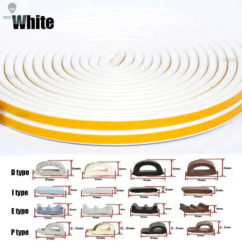 EPDM Window Insulation Strip – Draft Blocking, Noise Control, Weather Protection-grey / I (9mmx2mm) / 10M (32.8ft)