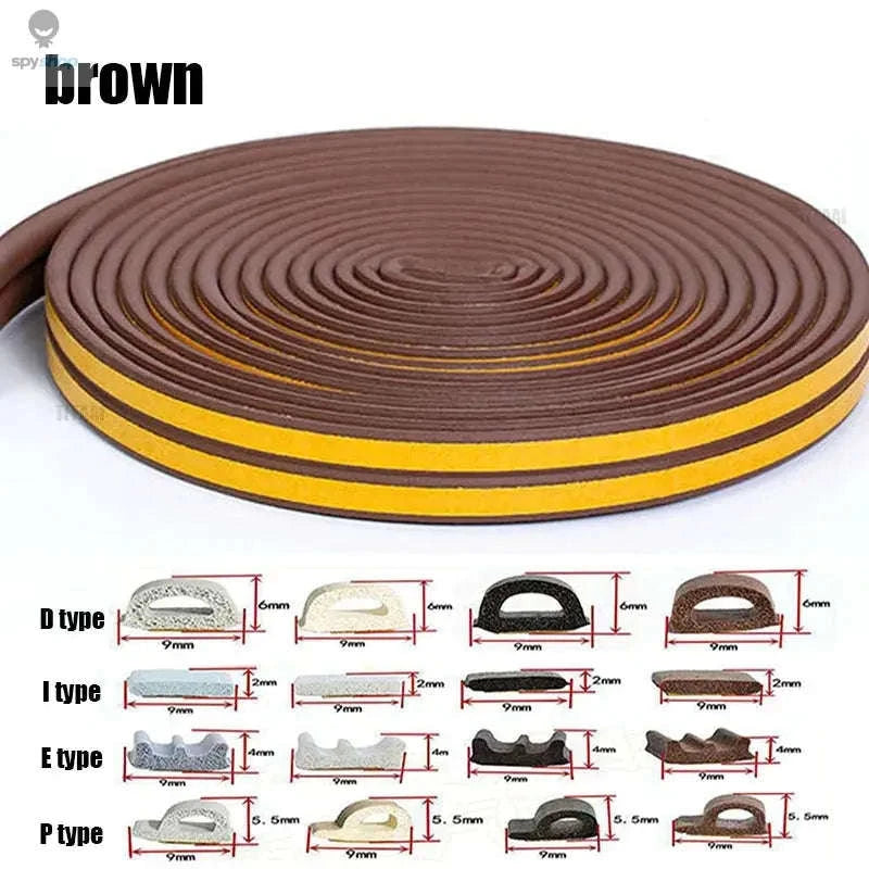 EPDM Window Insulation Strip – Draft Blocking, Noise Control, Weather Protection-grey / I (9mmx2mm) / 10M (32.8ft)