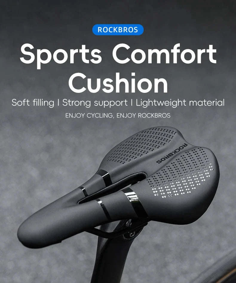 Ergonomic Bike Saddle Comfortable Leather Seat for Road Cycling-380023001