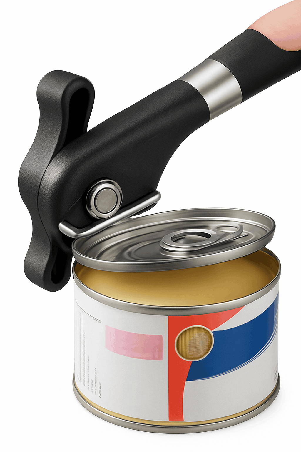 Ergonomic Can Opener with Safe Grip and Side-Cut Design-1pcs