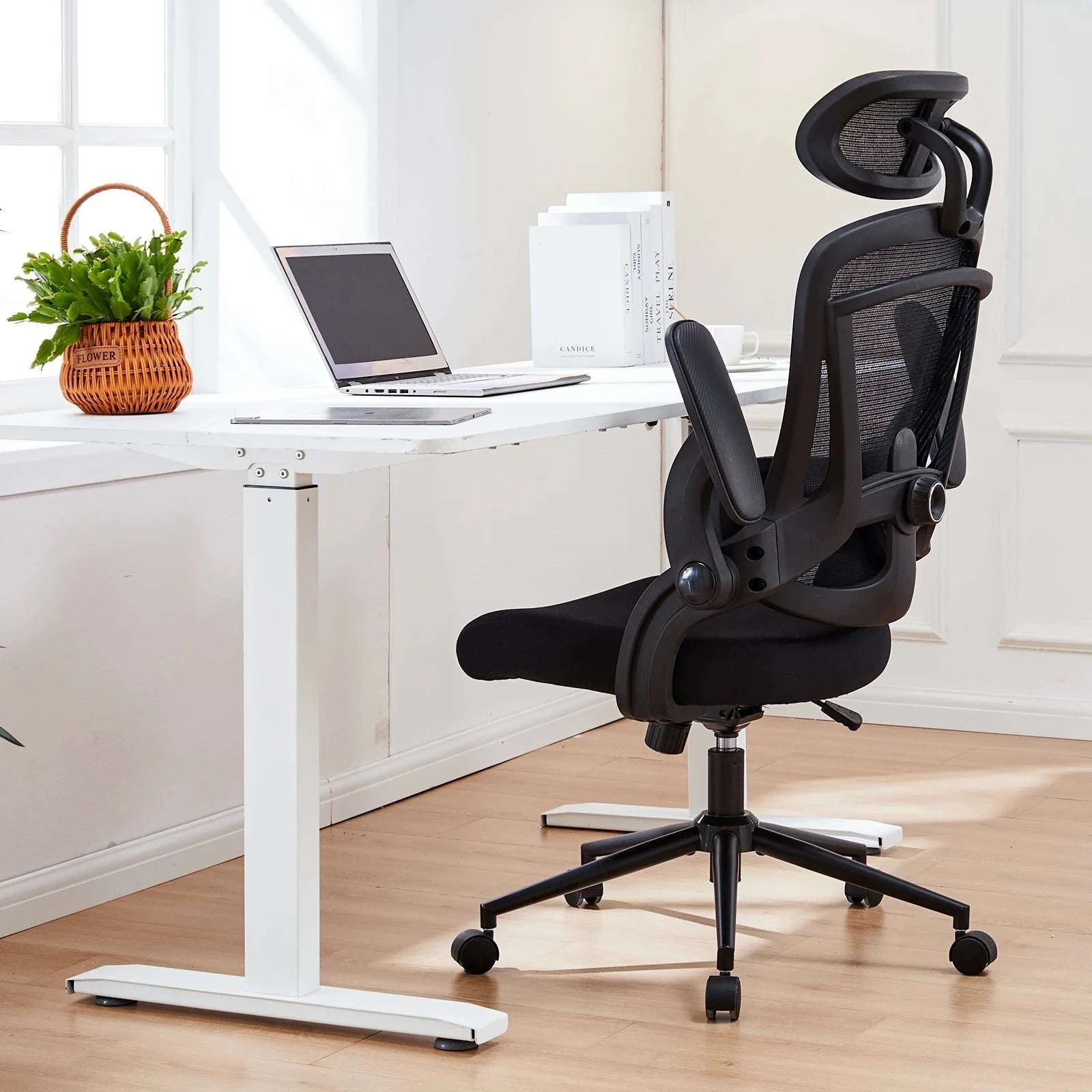 Ergonomic Mesh Office Chair with Adjustable Lumbar & 120° Tilt-black / United States