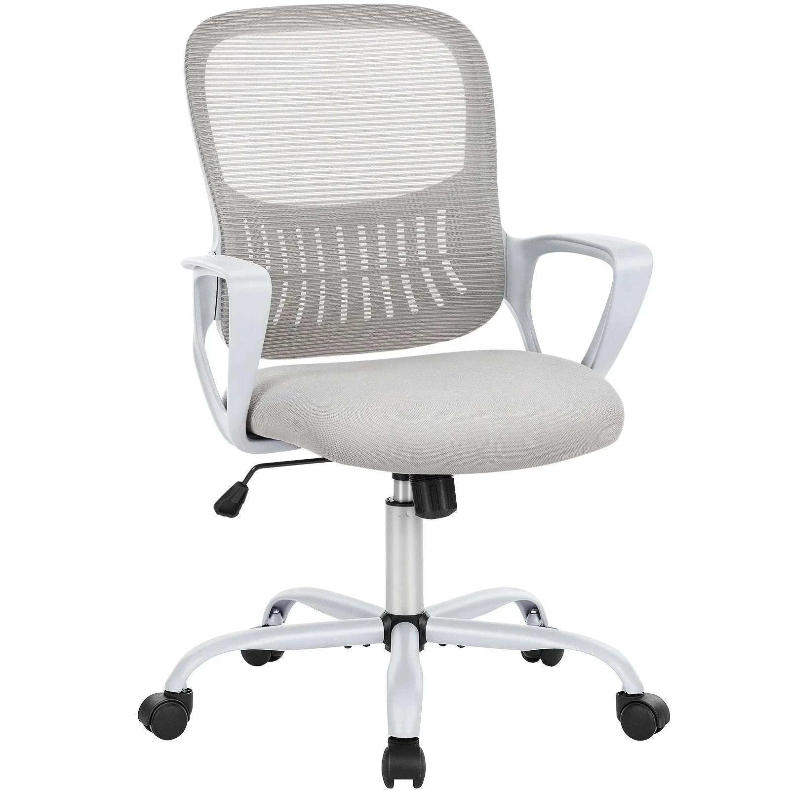 Ergonomic Mesh Office Chair with Lumbar Support & Adjustable Height-Short  flip armrest / GERMANY