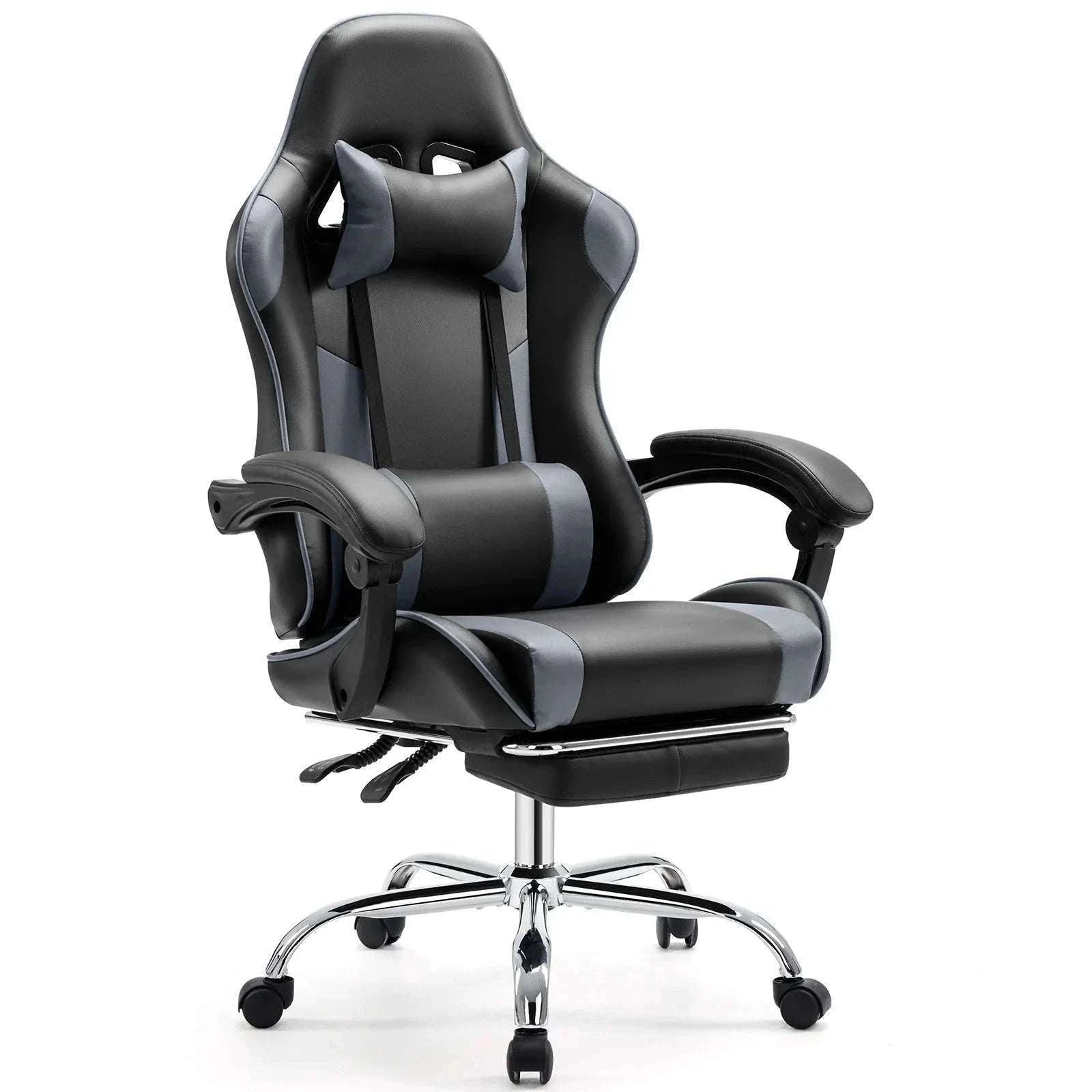 Ergonomic Racing Gaming Chair with Lumbar Support and Flip-Up Arms-Red / United States