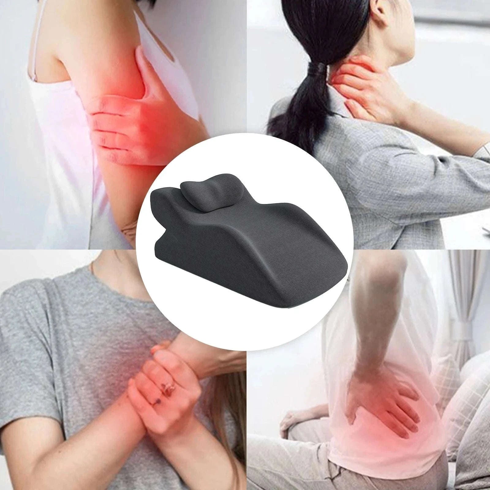 Ergonomic Wedge Pillow 30°/60° Adjustable Memory Foam Support-Light gray / france