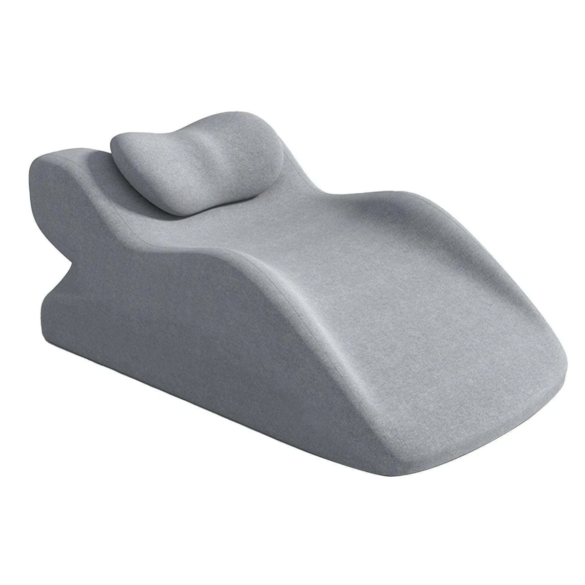 Ergonomic Wedge Pillow 30°/60° Adjustable Memory Foam Support-Light gray / france