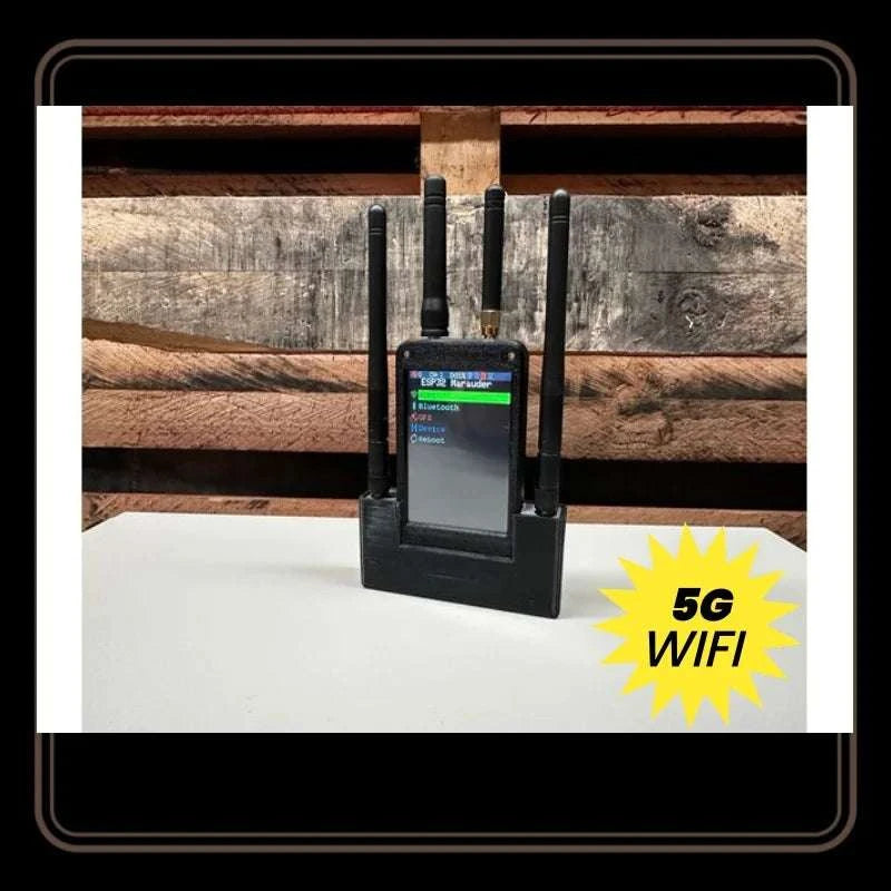 ESP32 Marauder 4-in-1 Module with Antenna, USB, GPS & Battery-5 c w