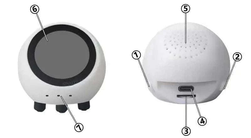 espHome Assistant Compatible XiaoZhi AI Voice Chat Robot Ball-With-Touch-With-BAT