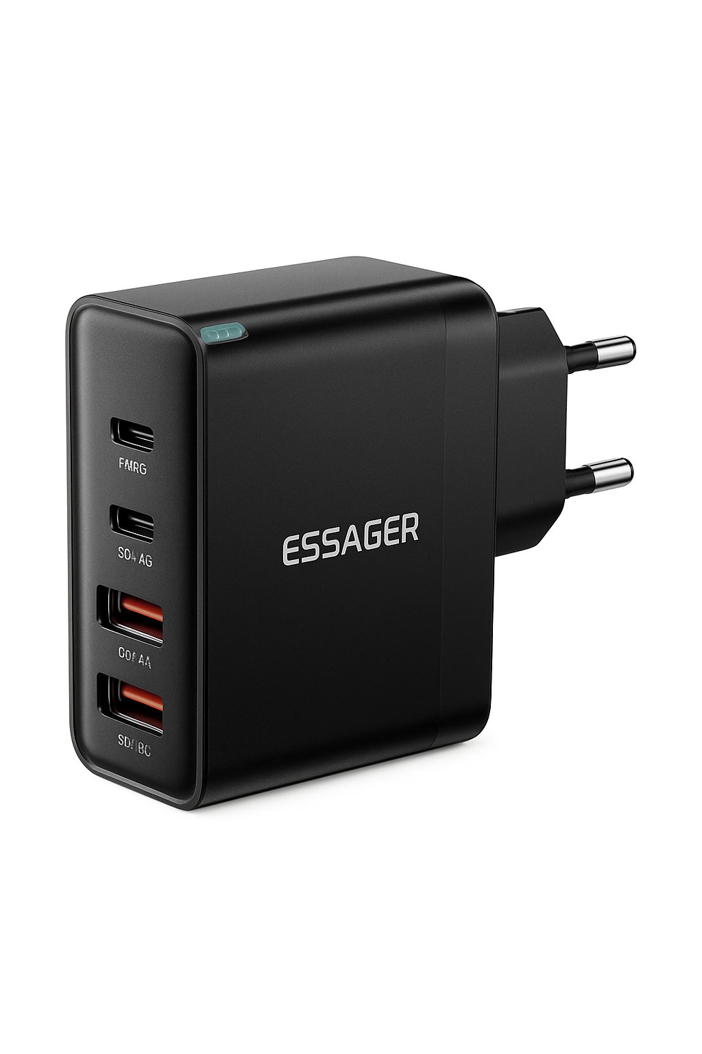 100W GaN USB Car Charger with 4 Ports and Fast Charging