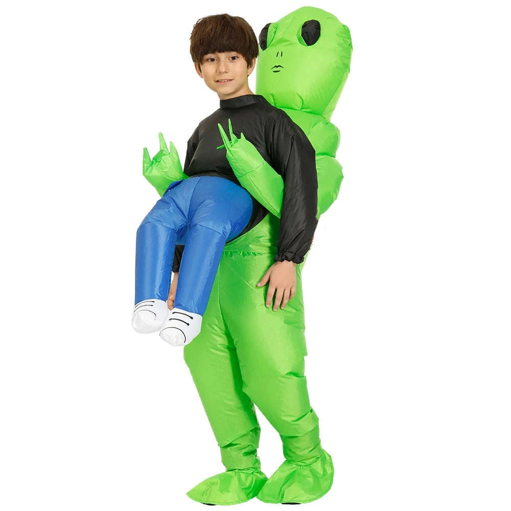 ET Alien Inflatable Costume for Adults and Kids-Adult Aliens / Review images