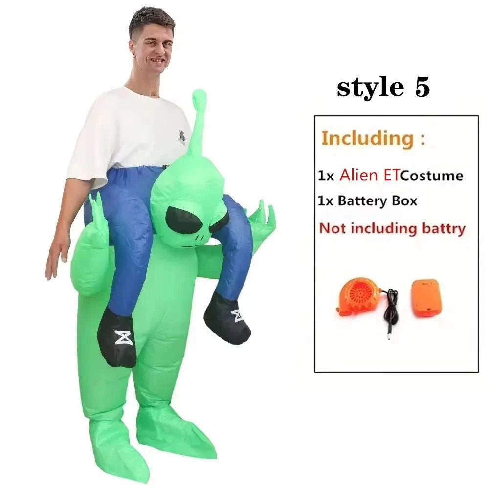 ET Alien Inflatable Costume for Adults and Kids-Adult Aliens / Review images
