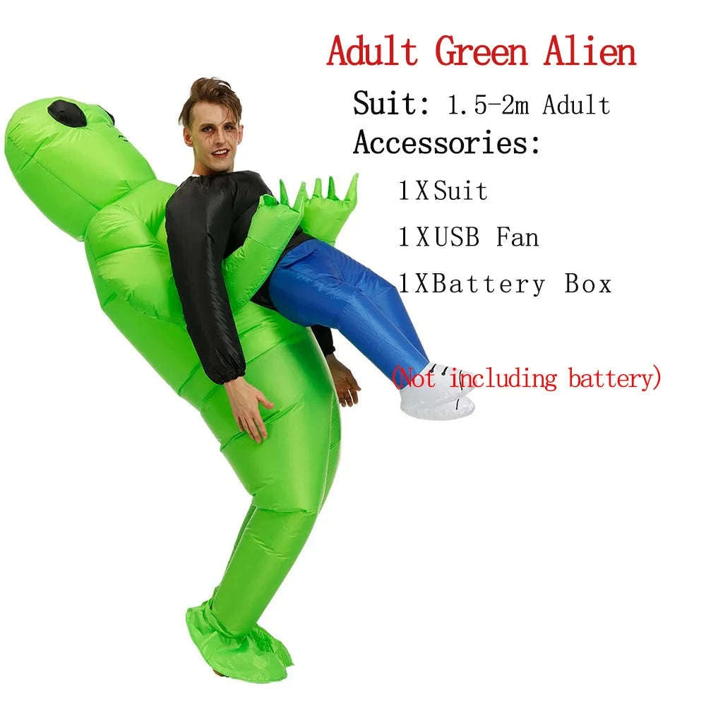ET Alien Inflatable Costume for Adults and Kids-Adult Aliens / Review images
